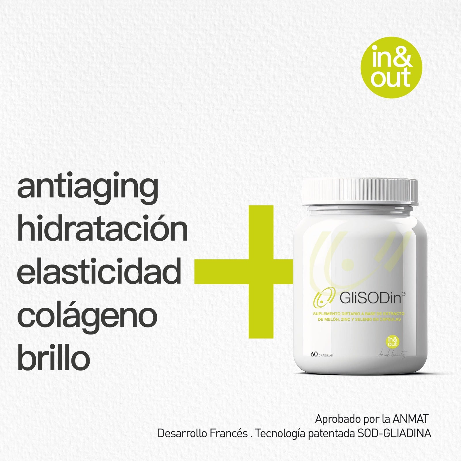 GliSODin x 60 Cápsulas – Antioxidante Oral y Fotoprotector Celular