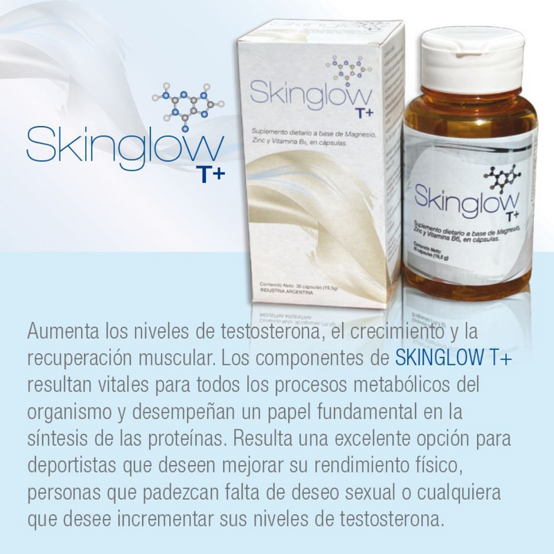 SKINGLOW T+ con magnesio, Zinc y Vit B6