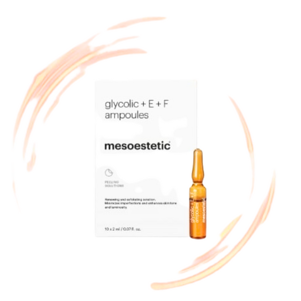 Ampollas Mesoestetic glycolic + E + F ampoules
