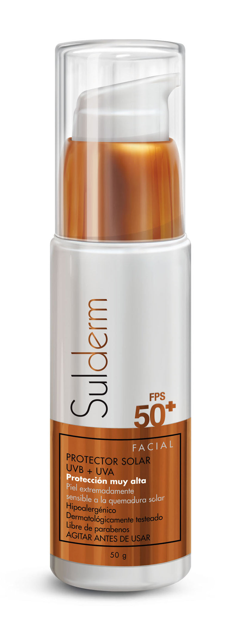 Protector solar facial emulsión FPS 50+ Toque Seco.