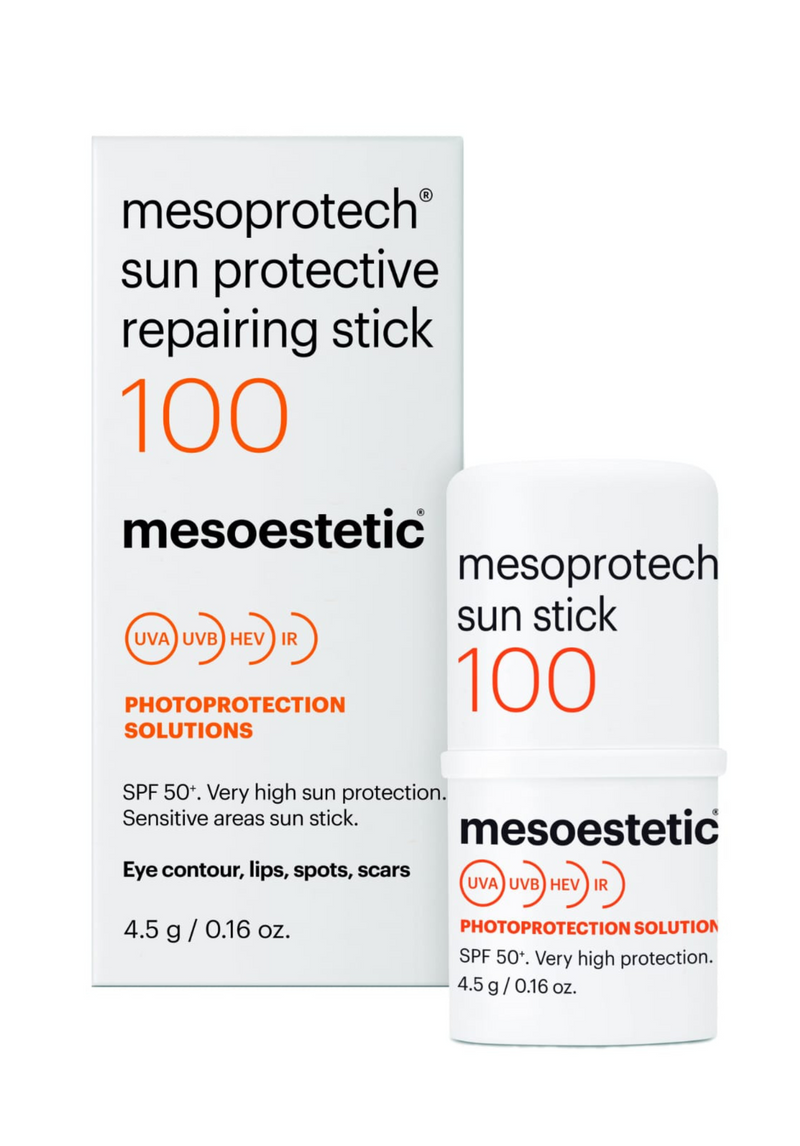 Protector solar barra Mesoprotech sun protective reparador stick 100