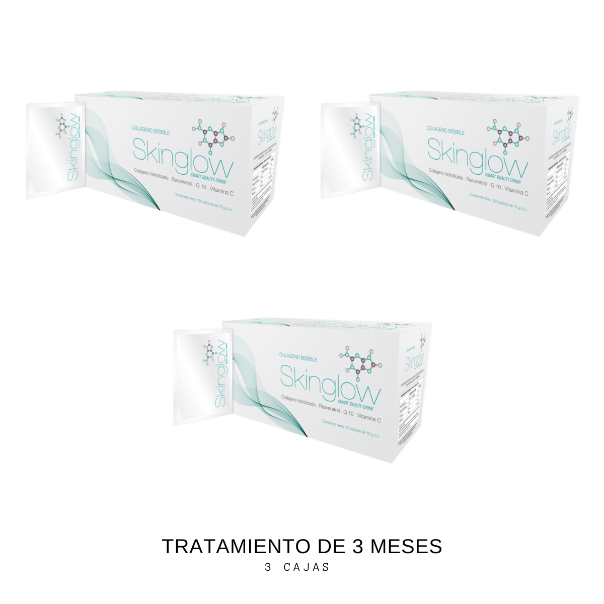 Tratamiento 3 meses Colageno Skinglow apto celiacos