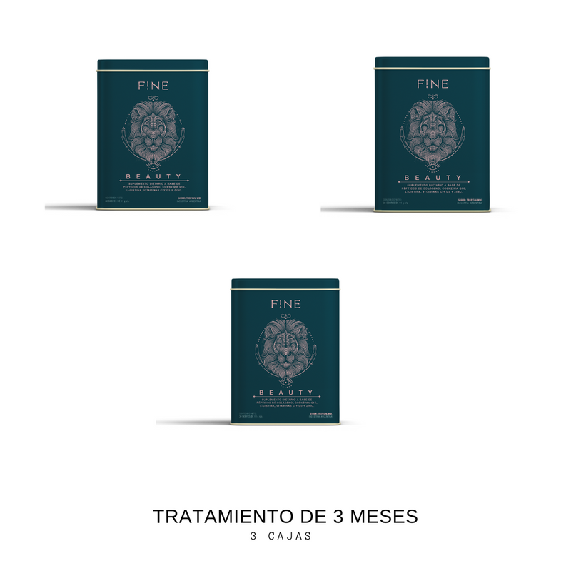 Tratamiento Colageno hidrolizado F!NE Beauty para 3 meses